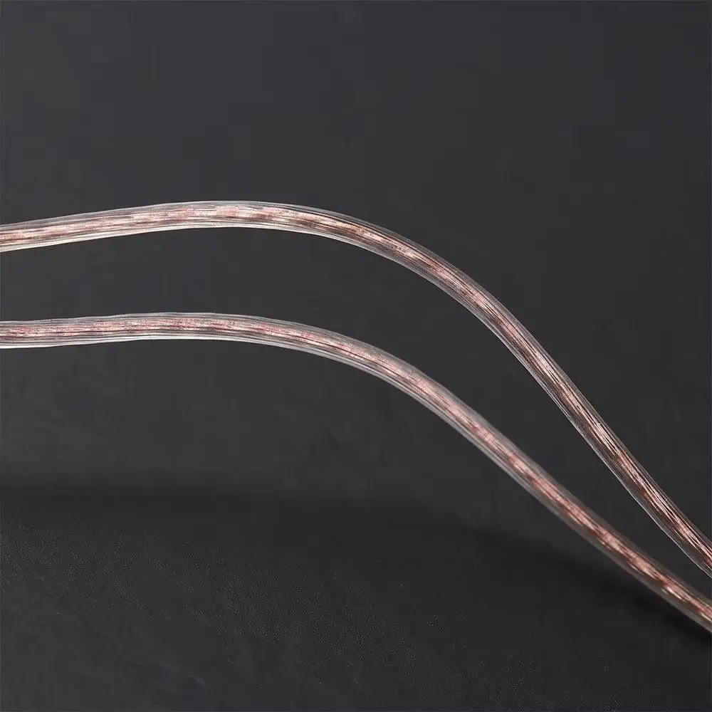 Oxygen-Free Copper Twisted Earphone Cable 125cm High-Purity Copper Headphone Replacement Cord Ear-Winding Design