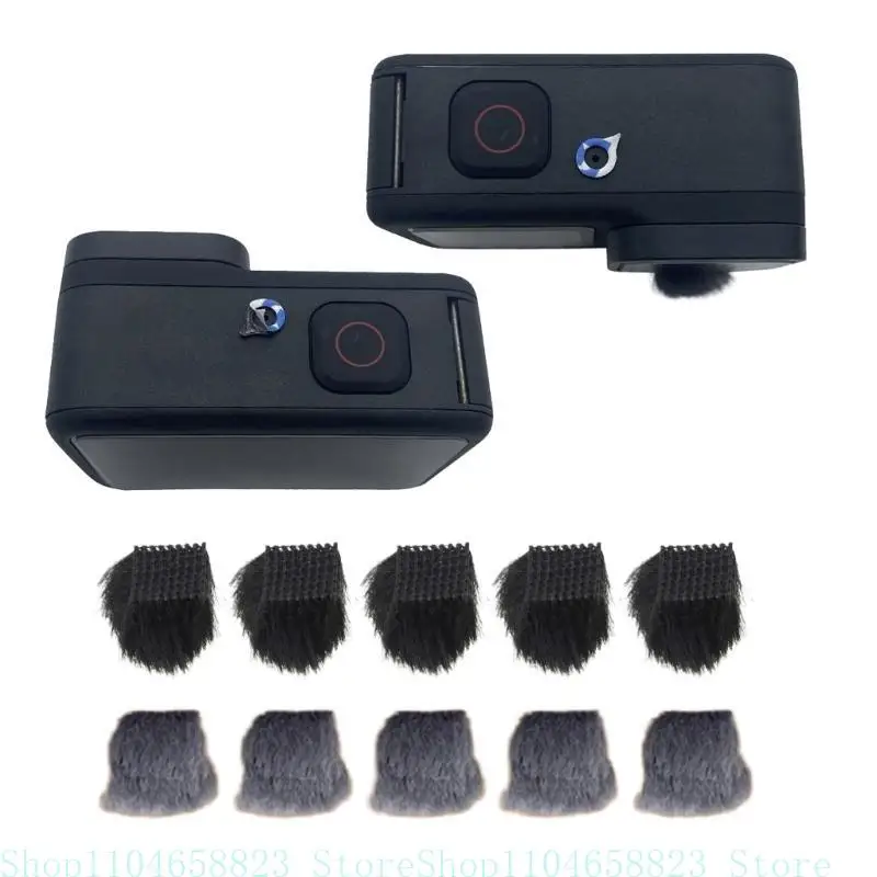 Пушистый чехол для ветрового экрана с шумоподавлением для спортивных камер 8, 9, 10, 11, установка на открытом воздухе Пушистый чехол для ветрового экрана с шумоподавлением для спортивных камер 8, 9, 10, 11, установка на открытом воздухе