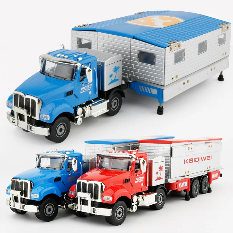 Alloy single And Double-layer Deformed RV Model Simulate a 1:50 Van Station Wagon Children Toy Car P236