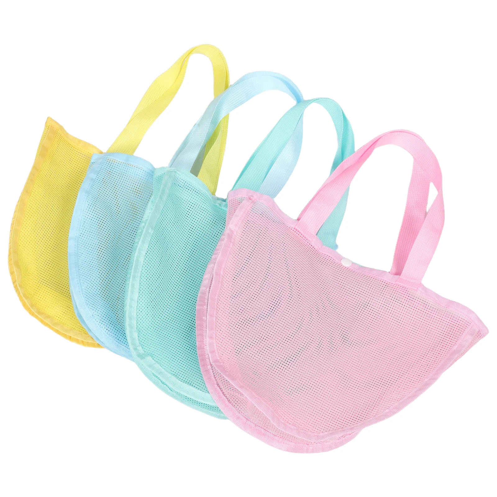 Sac de rangement pour jouets de plage, 4 pièces, sac à dos à bandoulière en maille, Kit de jouets de sable, sacs pour enfants