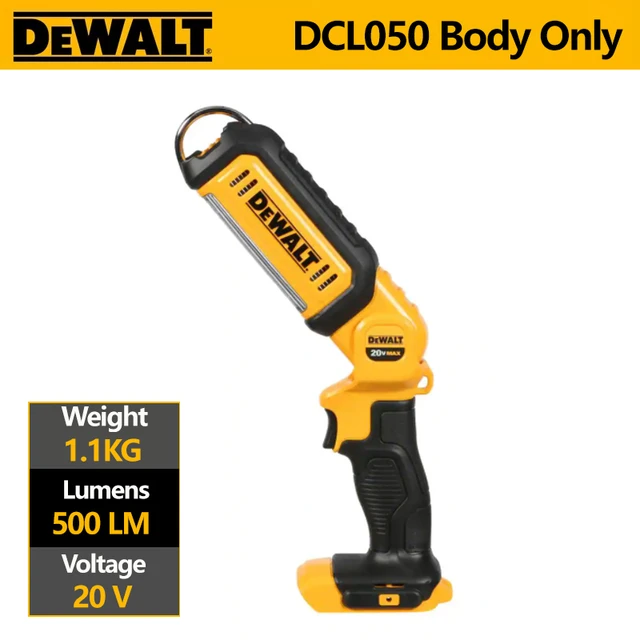 DEWALT 20V MAX LED Work Light DCL050 Portable Hanging Hook Flashlight Handheld Repair Inspection Camping Jobsite Emergency Lamp AliExpress 39