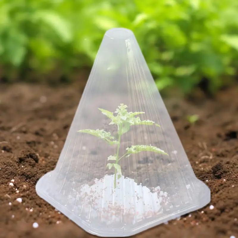 Garden Cloches For Plants 50pcs Transparent Plant Cloches Set Multifunctional Plant Covers Protective Planting Tools With 50