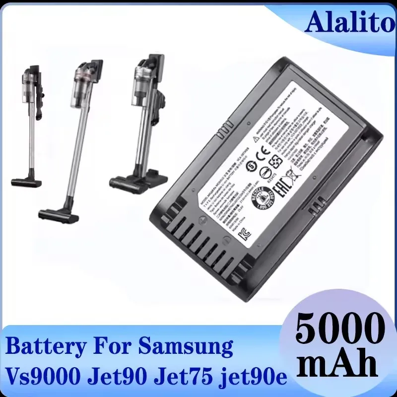 

100% Original Sweeper Battery VCA-SBT90 for Samsung Vs9000 Jet90 Jet75 Jet90E VCA-SBT90 Cordless Handheld Vacuum Cleaner Battery