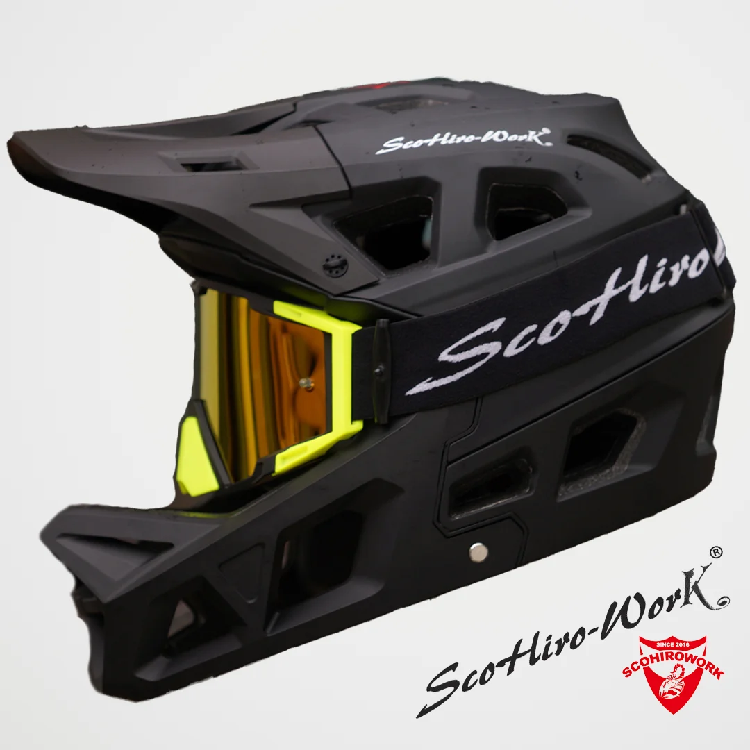 Capacete Ultraleve de Ciclismo Masculino, MTB Full Face, Equipamento de Corrida Profissional Integrado do Homem, Esporte ao ar livre, Motocross, Proteção de Bicicleta