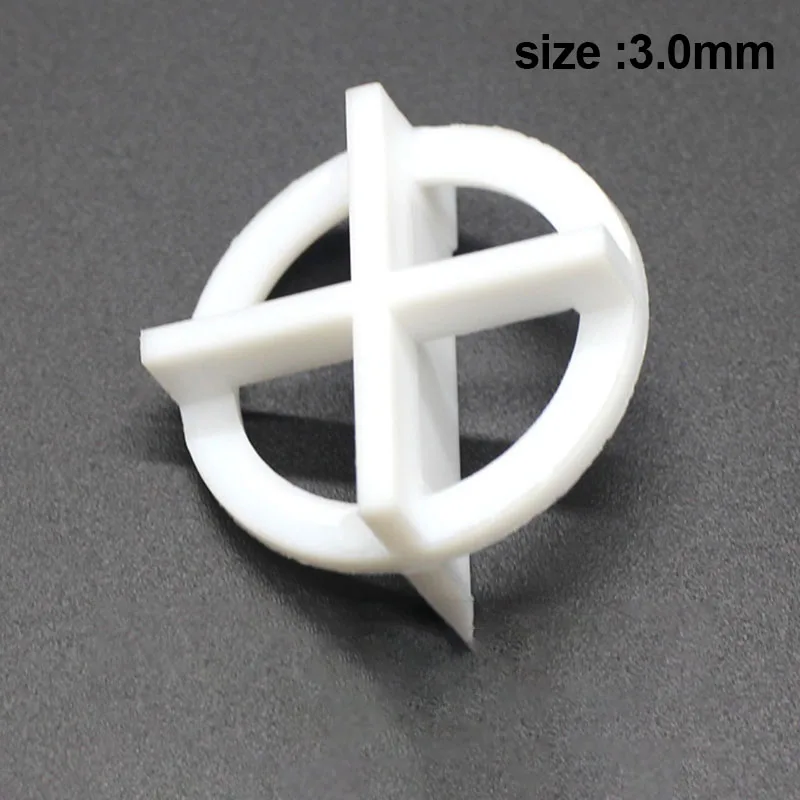 Tile Niveling Spacer Clips, Sistema de Plástico Reciclável, Espaçador Base para Piso Seguro e Parede, 100Pcs