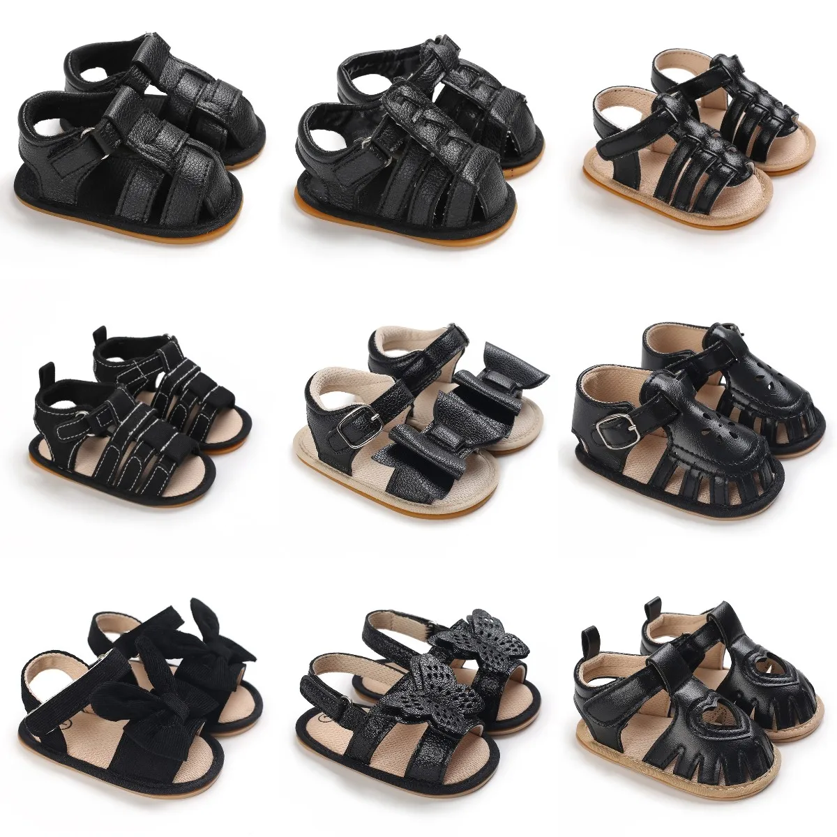 2023 VALEN SINA Baby Girls Boys Sandals Premium Soft Anti-Slip Rubber Sole Infant Summer Shoes Toddler First Walkers 0-18Months