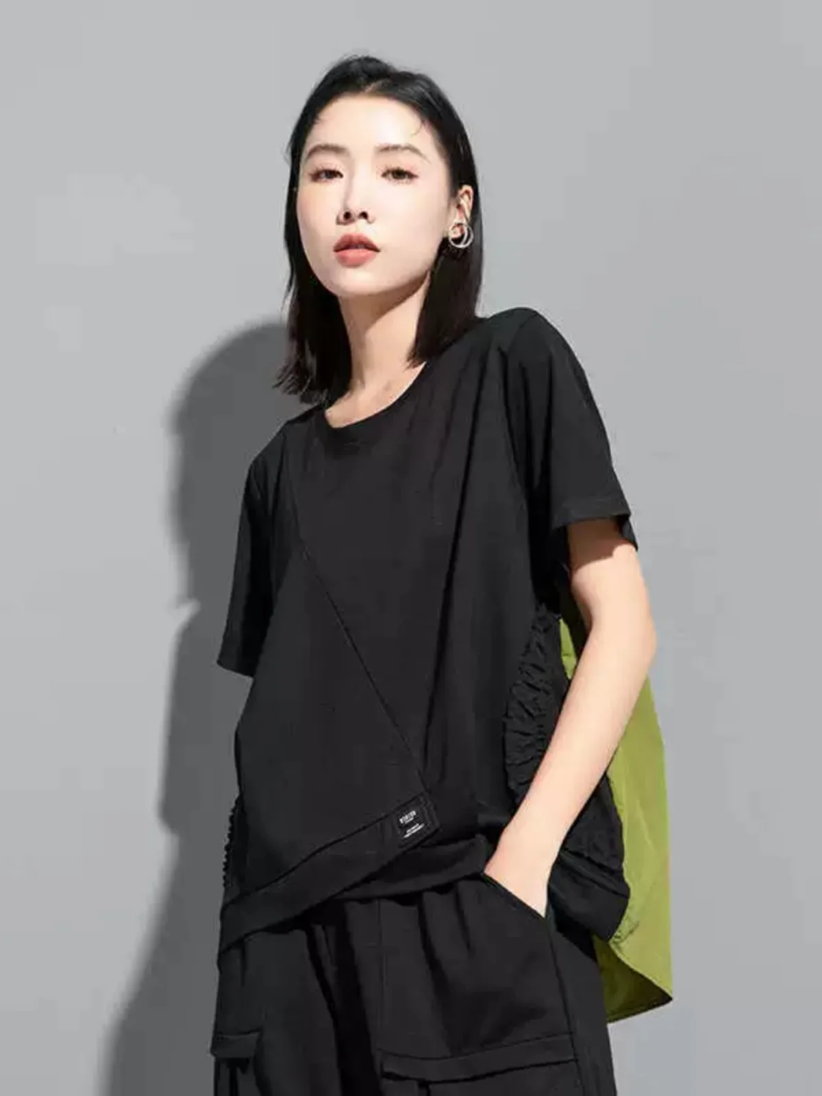 Summer Women's Loose Casual Short Sleeve T-Shirt Street Style Versatile Sweatshirt European Fashion New Arrival 2025