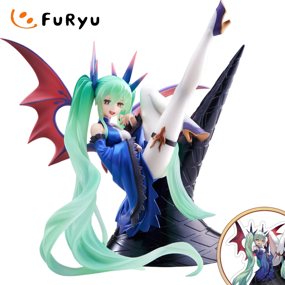 

Hatsune Miku VOCALOID 22CM Original FuRyu Anime Figure Virtual Singer New Anime Bright Style Collection Modle Doll Kids Toys