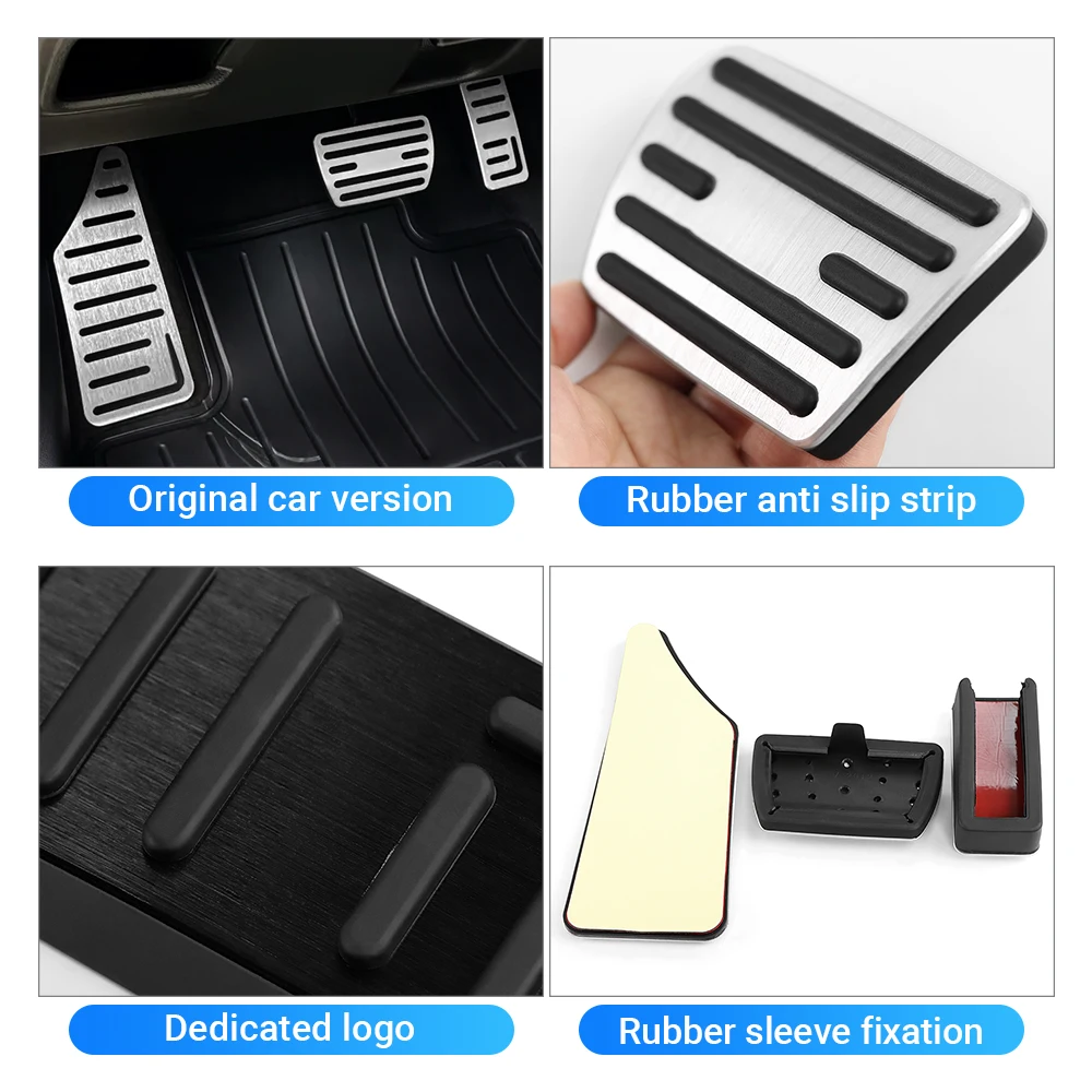 For Honda HR-V HRV HR V 2021 2022 2023 Aluminum Alloy Car Footrest Pedal Accelerator Brake Pedal Cover Non-Slip Pads Accessories