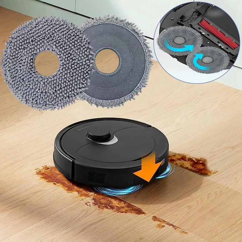 Roborock q revo掃除機交換部品セット,P10ロボット用アクセサリー,メインブラシ,ダストバッグ,1セット