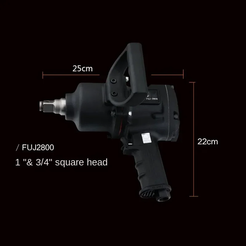 2800N-M Pneumatic Air Wrench Industrial Grade Large Strong Torque Pneumatic Impact Wrench Auto Repair Tools 4600Rpm