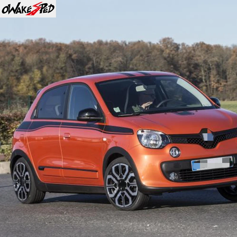 

1 комплект, наклейка Wasitlines для кузова автомобиля для Renault-Twingo Racing, спортивные полосы, авто дверной боковой декор, виниловая наклейка, аксессуары по индивидуальному заказу