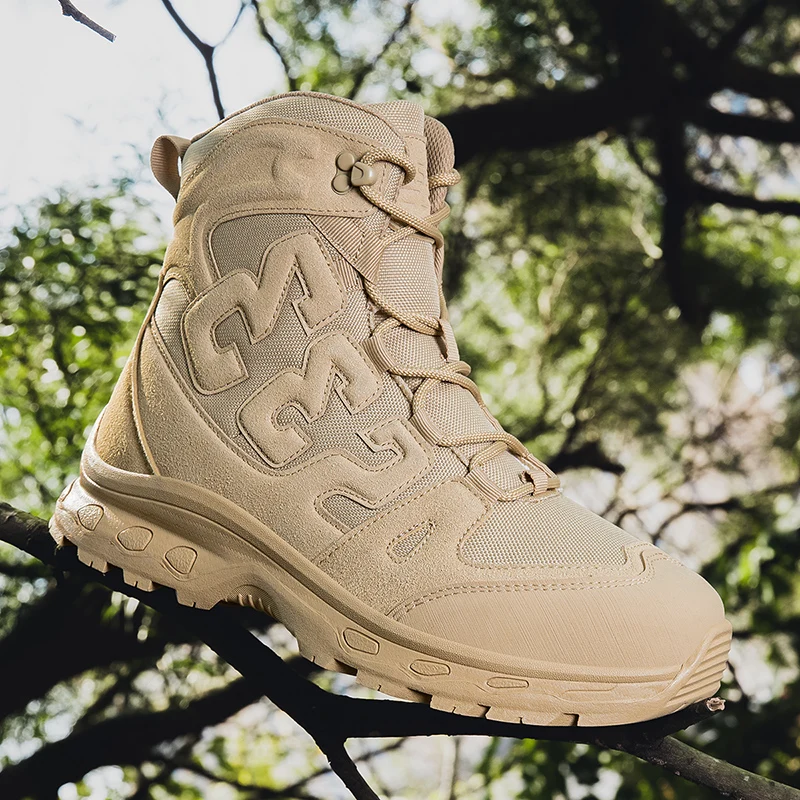 

Upgraded Tactics Combat Training Boots Men Outdoors Sneakers Camping Anti-wear Rapid Response Men Fishing Hunting Hiking Shoes