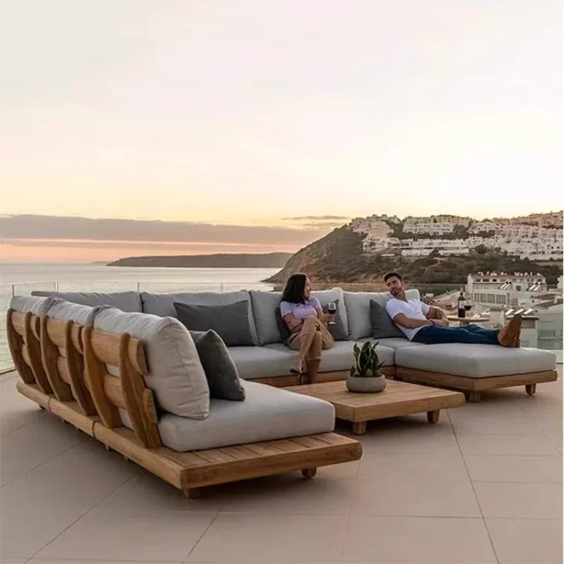 Divano per 1 persona Mobili moderni da cortile Terrazze da esterno Divani Giardino Balcone Divano Patio Set di lusso Sezionale di alta qualità