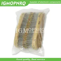 1500PCS 1/4W Carbon Film Resistors Assorted kit 75Values (1 ohm~ 10M ohm) Resistance 5% Tolerance Resistor Pack