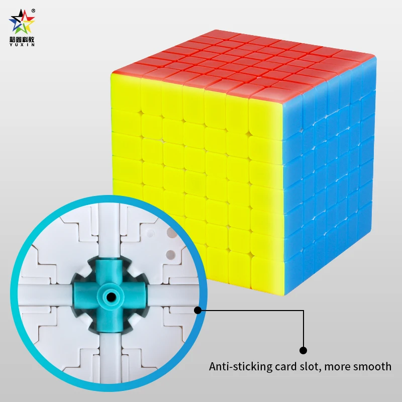 YuXin ブラックキリン 7 × 7 × 7 キューブプロフェッショナルスピードパズル子供のおもちゃギフト Speedcube オリジナルマジックキューブ特別なベース
