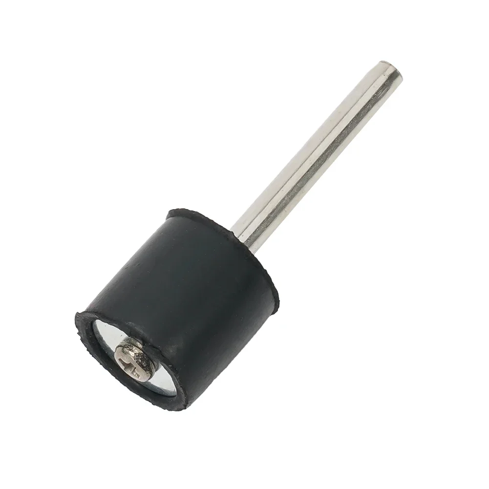 5 pezzi mandrini abrasivi utensili rotanti mandrini con gambo in gomma argento 12,7 mm kit di levigatura a tamburo mandrini per levigatura in metallo