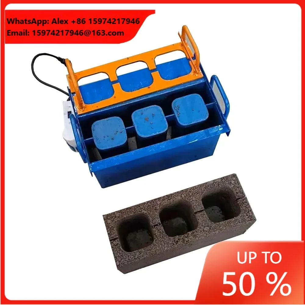 Manual Brick Mould Making Machine Cement Mini Brick Molds Maker Hollow Concrete Blocks Brick Mold Machine
