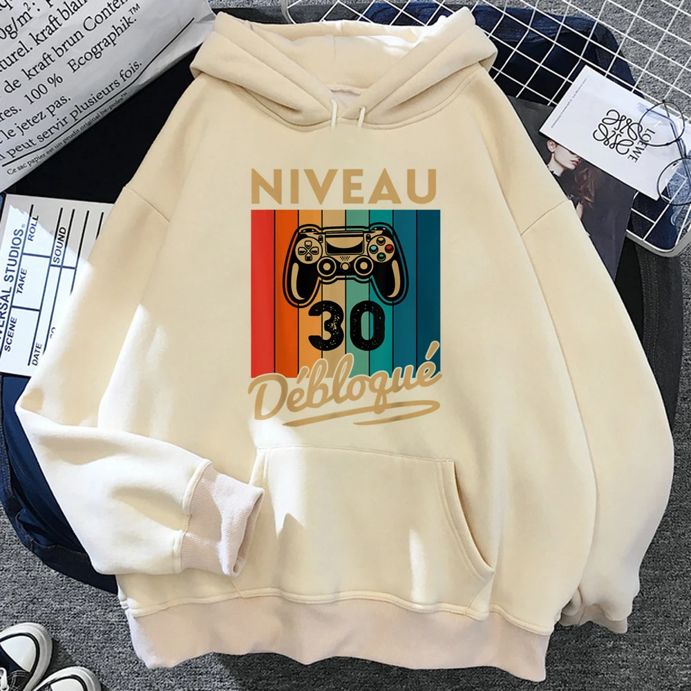 

30 Ans Years Birthday hoodies women vintage 90s anime Winter Hooded Shirt female long sleeve top clothes