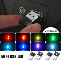 Mini USB Atmosphere Lights LED RGB Car Ambient Light Lighting Night Lights Portable Colorful Auto Interior Neon Decorative Lamp