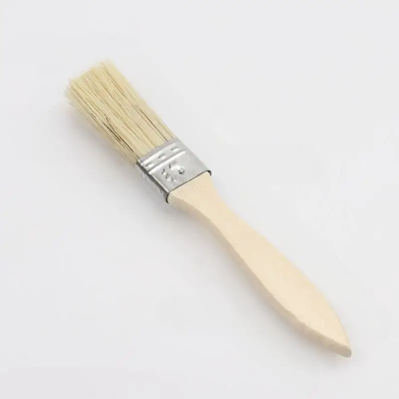 10 pçs pincel pequeno adequado para arte trabalho manual pintura tingimento verniz cola aplicação cabo de madeira reparação interior/exterior