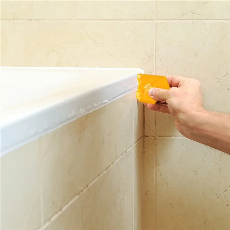 

AT63-18 Pcs Silicone Sealant Scraper Smoothing Tool Caulking Tool Kit Grout Finishing Tools For Bathroom Kitchen Room