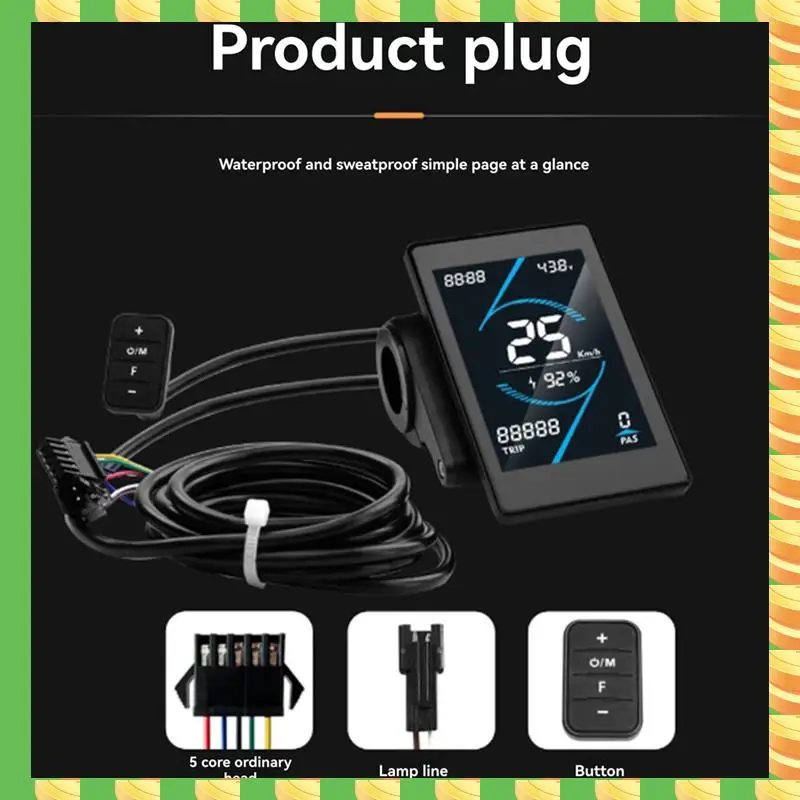 

AB53 36V 48V 15A Brushless Controller T5S LCD Display Meter+130X Throttle Kit For Electric Scooter E-Bike Repair Kit