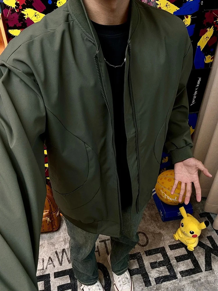 

Military een American Sle Baseball Jaet Men's Autumn Winter Deconstructed Windproof Outerwear Cleanfit Pilot Jaet