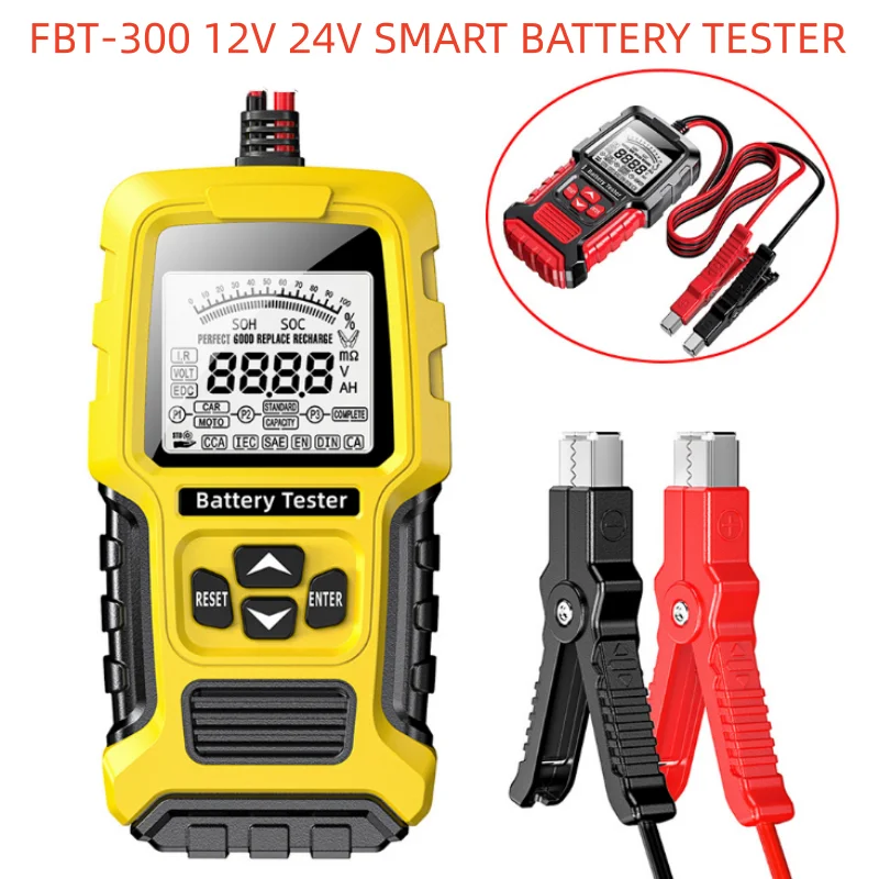

Тестер автомобильного аккумулятора 12 В 24 В, ЖК-анализатор аккумулятора, тестовый инструмент, сканер, диагностический цифровой анализатор, тестер для автомобиля, грузовика, мотоцикла