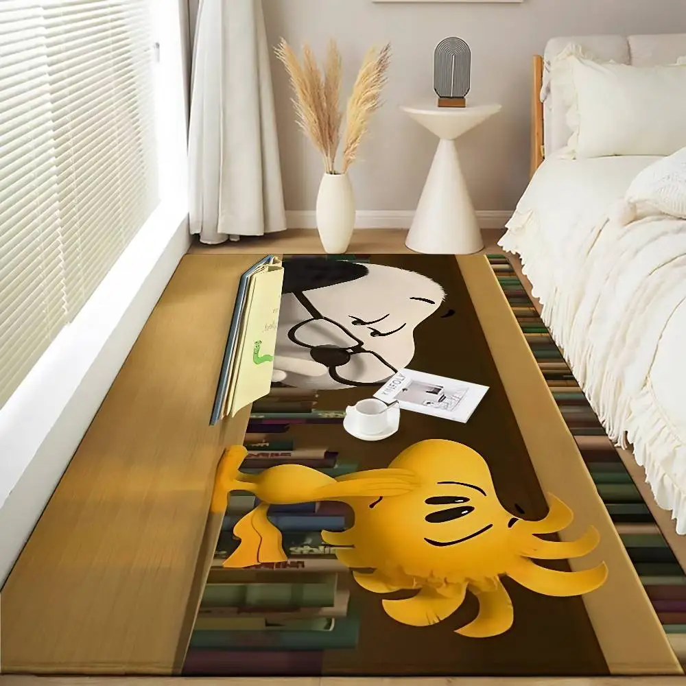 Cute S-Snoopys Floor Mats Home Laundry Rug Carpet For Living Room Decor Lounge Area Anti-slip Foot Mat Entrance Doormat view 3