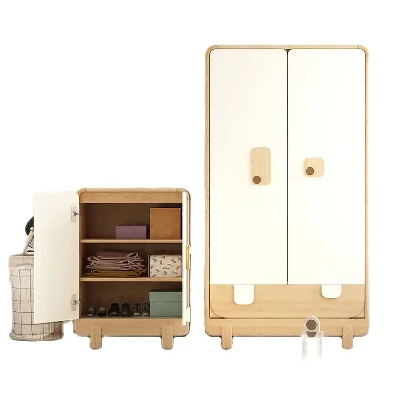Postmodern Y Solid Wood Chest Of Drawers Children Side Cabinet Little Closet Small Cabinet Mini Cartoon Cabinet Log Locker