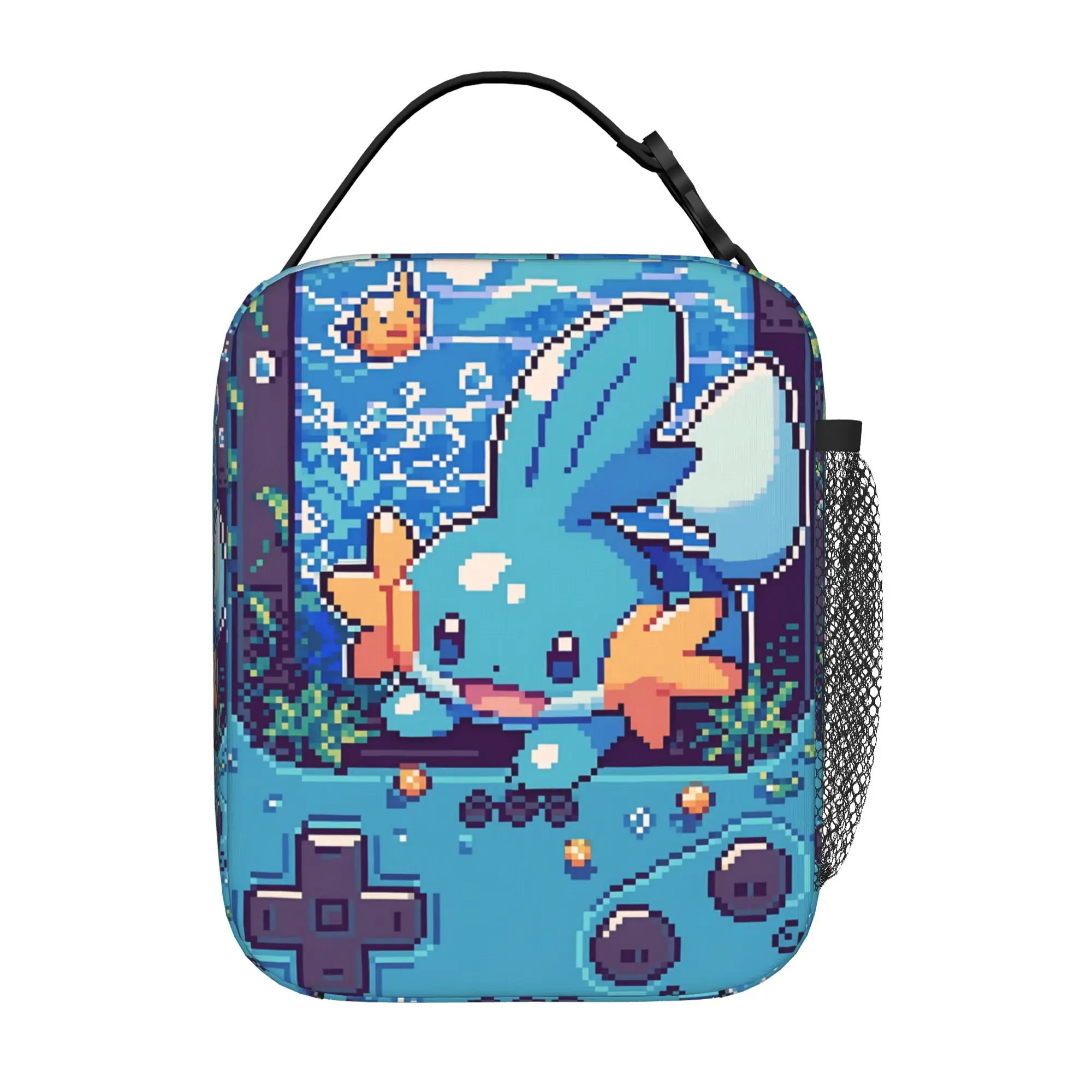 Cartoon Pokemon Theme Insulated Lunch Bag Insulation Bento Pack Rice Bag  bolsa Student Bento Lunch Handbag Insulation