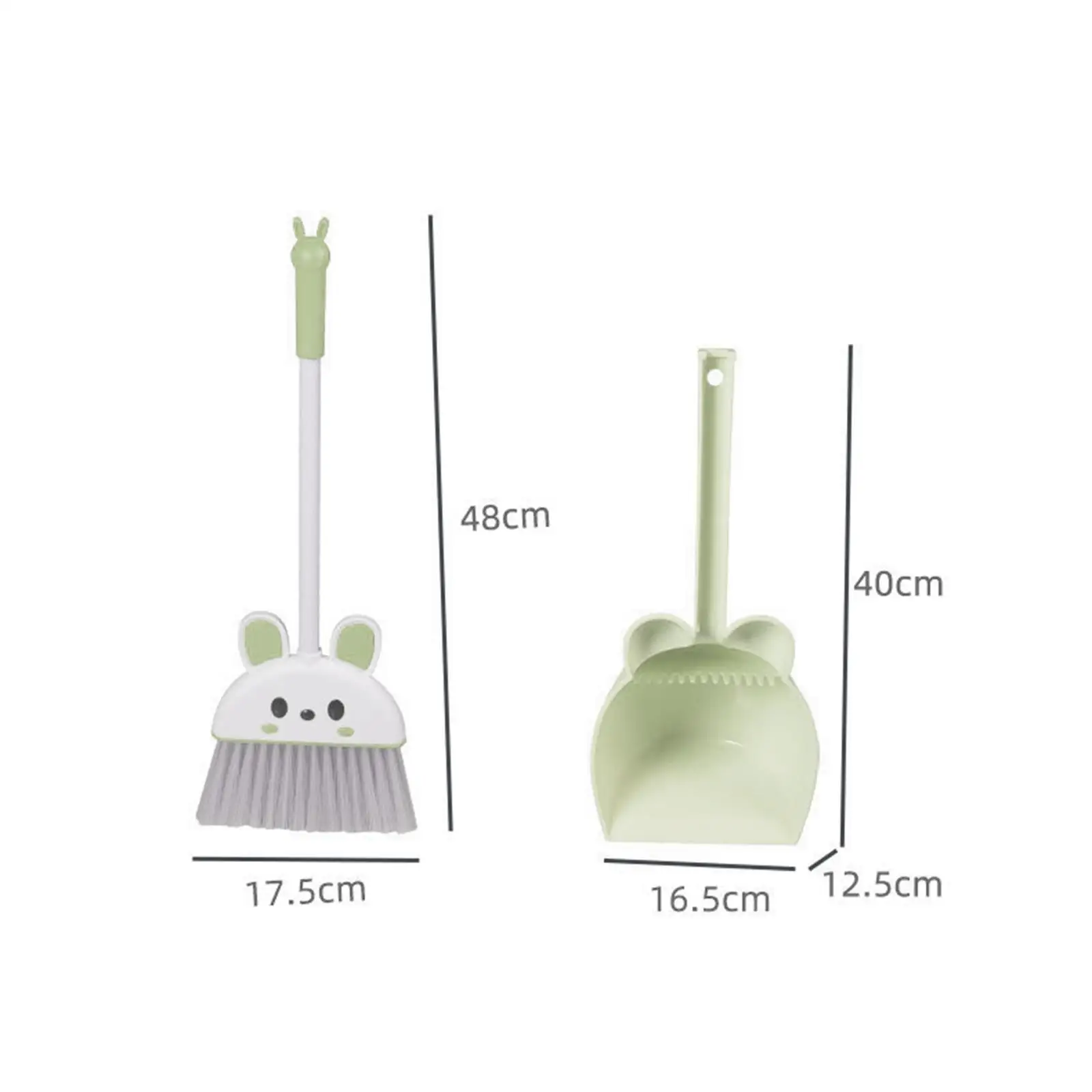 Kids Cleaning Set Role Playing Cute Educational Mini Broom and Dustpan