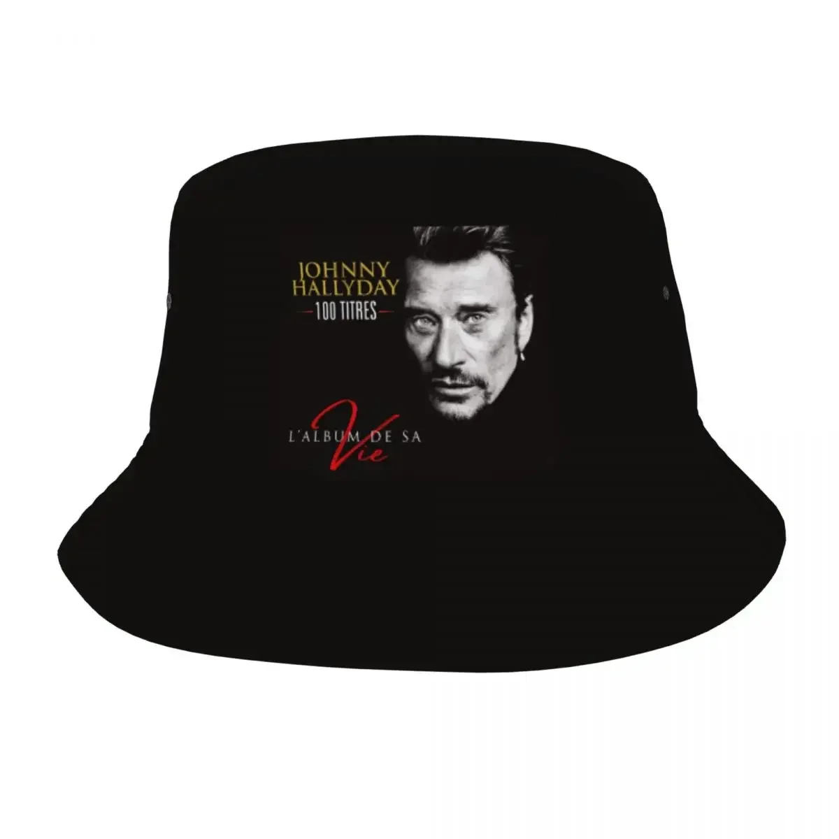 Custom Awesome Johnny Hallyday Rock Bucket Hat Women Men Fashion Summer Outdoor Sun French France Singer Fisherman Cap