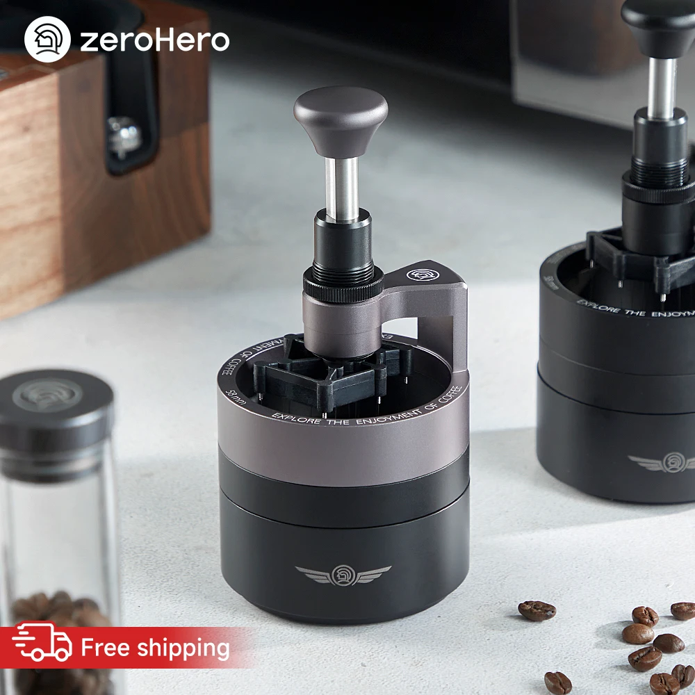 zeroHero 58mm Needle Distributors 13 Pin 0.25mm Concentric Spiral Adjustable 10mm for Commercial Cafe Espresso Home Barista with