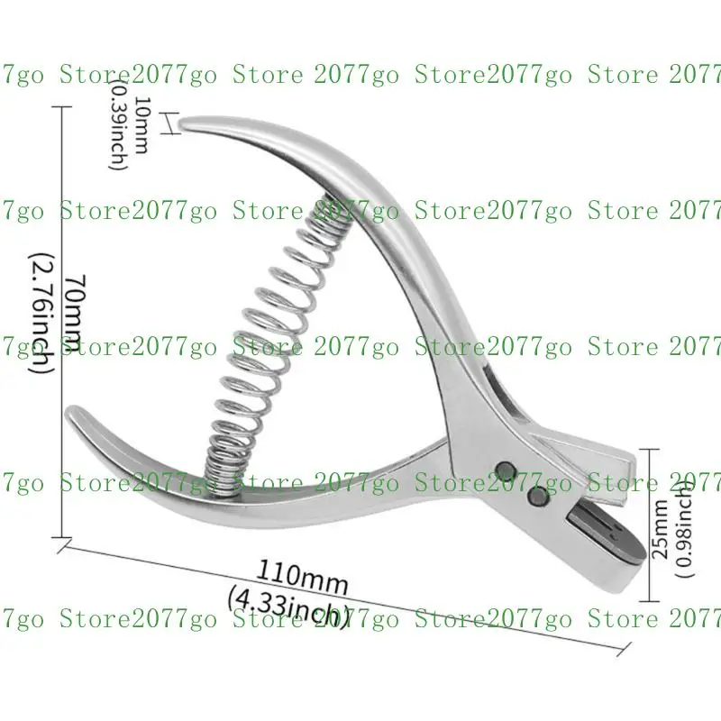 Y1UD Smooth and Precise Cutting with High Hardness Hole Plier for Paper, Packaging, and Fabric Strong and Durable