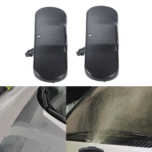 Imagen 2 del producto Boquilla de pulverización de agua para limpiaparabrisas, 2 uds., compatible con Amarok 2K 2C Passat B6 Jetta Golf GTI Caddy 2KD 955 985 2KD 955985