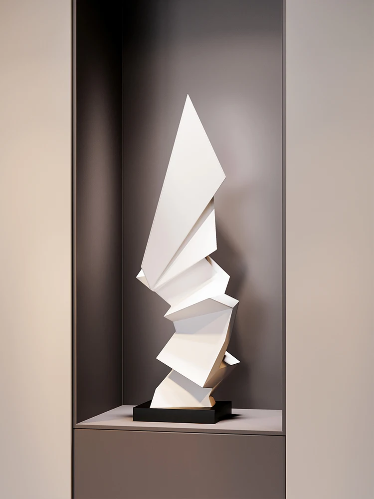 

Легкая роскошная элитная гостиная, ТВ-шкаф, орнамент, художественная скульптура, большая модель пола, украшение комнаты