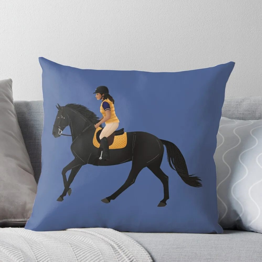 Zoe and Raven from Free Rein - Equine Rampaige Throw Pillow Cushion Covers For Living Room Luxury Pillow Case