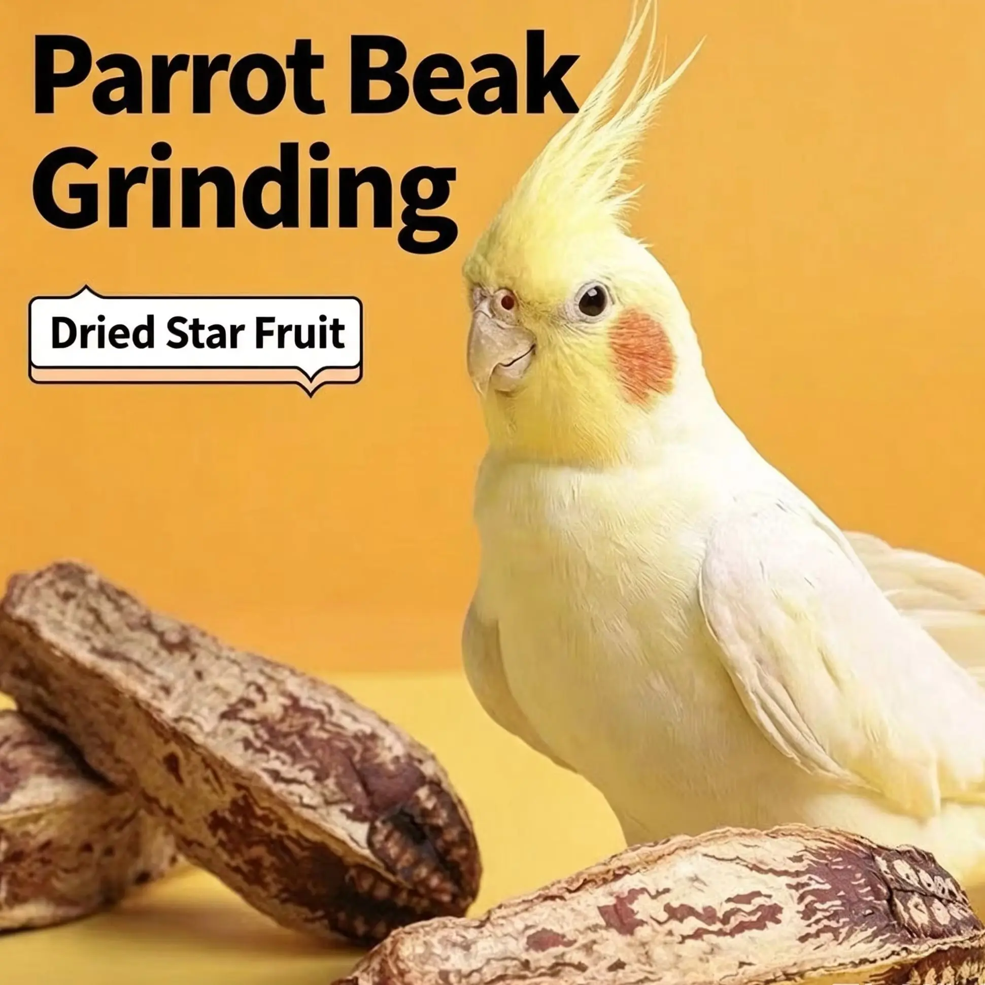 Natural Dried Fruit Bird Toy for Parrots Interactive Chewing Beak Grinding Toy Suitable for Budgies Cockatiels Conures And Macaw
