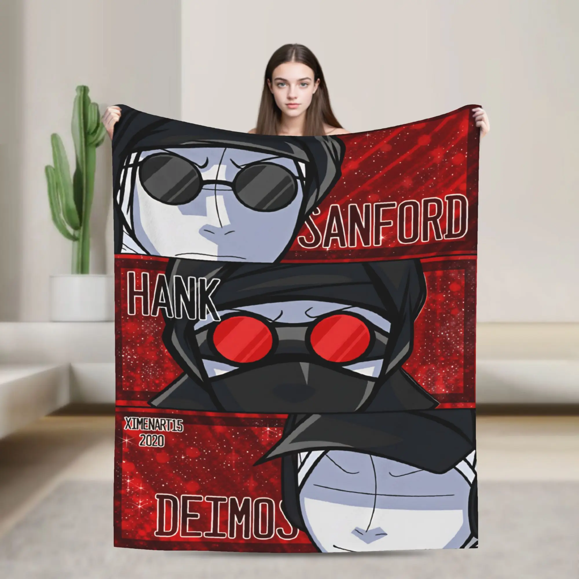 MADNESS COMBAT Blanket Quality Soft  Throw Blanket Winter Travel Office Couch Chair Sofa Bed Print Bedspread