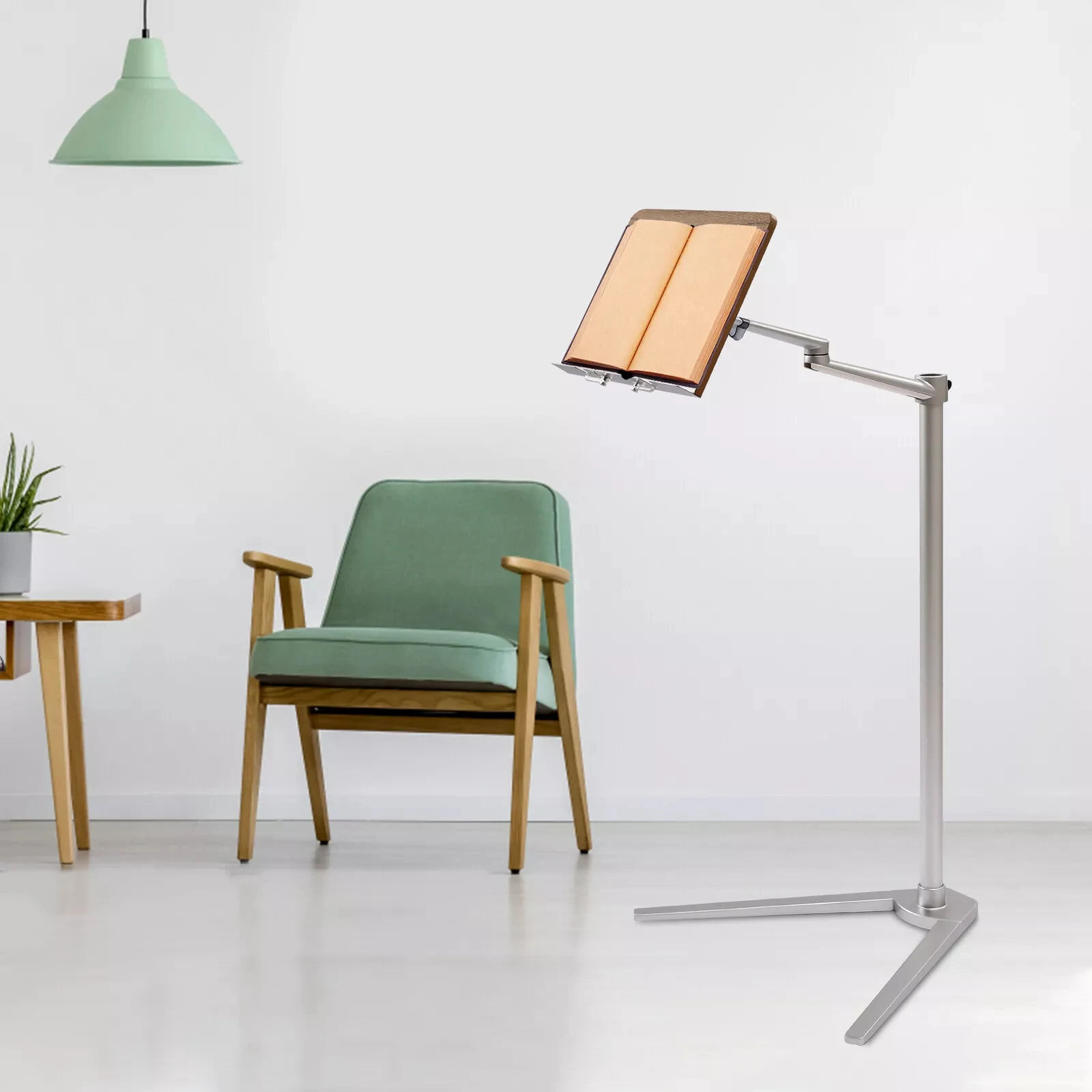 

Book Holder Floor Stand - Adjustable Height 35.4" Book Stand for Reading