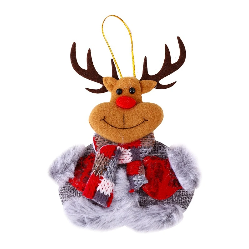 

1pc Santa Claus Little Bear Snowman Little Deer Hanging Pendant Xmas Tree Decorative New Year Gift Christmas Tree Decorations