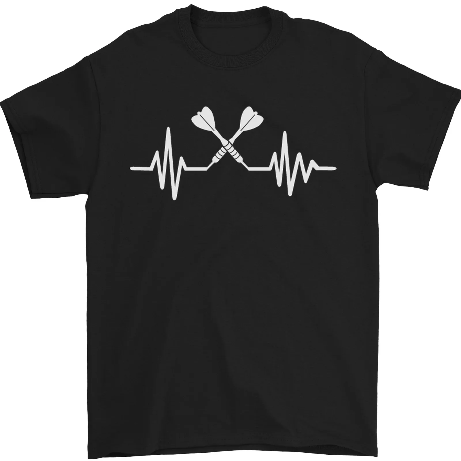 Pulsing dart Fun EKG T-shirt da uomo Moda casual girocollo a maniche corte abbigliamento sportivo top unisex