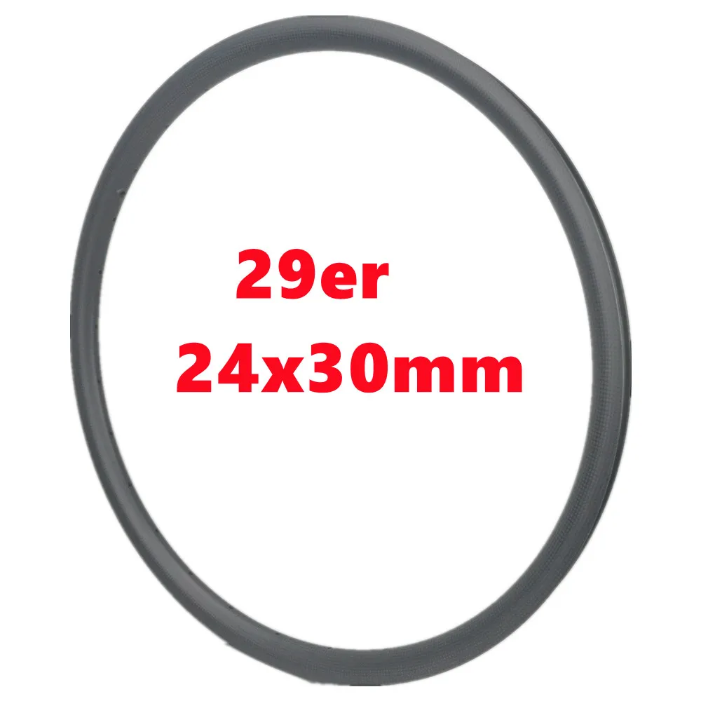 

28 Holes XC 29er MTB Rim 30m Width 24mm Depth MTB Carbon Rim Super Light Asymmetric 24x30 Bicycle Wheel Rim