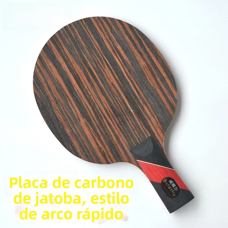 Raquete de Tênis de Mesa Weider Black Ebony Carbono, Base de 7 Camadas, Ataque em Arco, Taco de Fibra de Carbono com Madeira ...