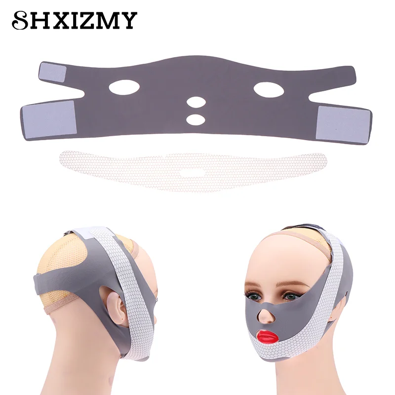 Double-Deck Face Slimming Bandage, Face Lifting Belt, V Line Shaper, Bochecha Chin, Levante Cinta, Anti-Rugas Banda Facial, Beleza