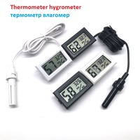 Electronic Thermohygrometer LCD Digital Display Embedded Thermometer Hygrometer Temperature+Humidity Meter Gauge Instruments