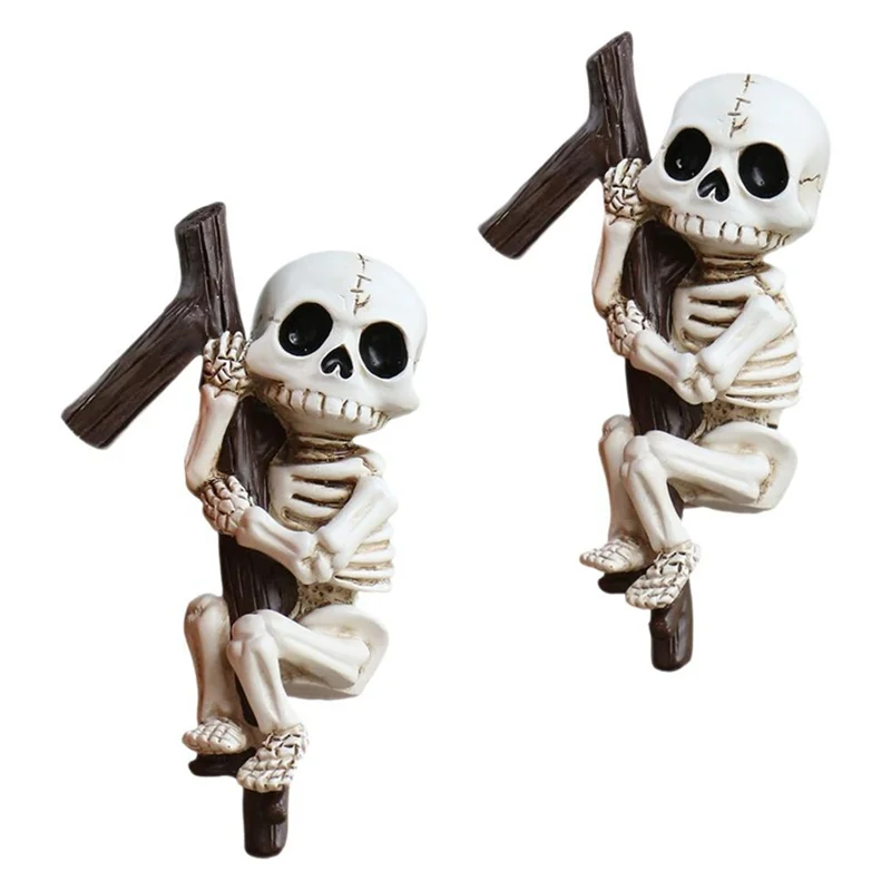 A88E-Halloween Garden Decor 2Pcs Skeleton Set-Unique For Porch, Lawn, Home Office& Year-Round Use-Gift