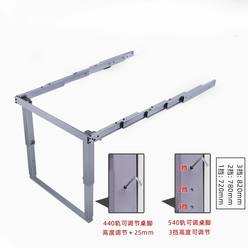 Imagem -03 - Multifuncional Plana Dobrável Mesa de Jantar Trilho Deslizante Gaveta Escondida com Pés Trilho Retrátil Acessórios de Hardware